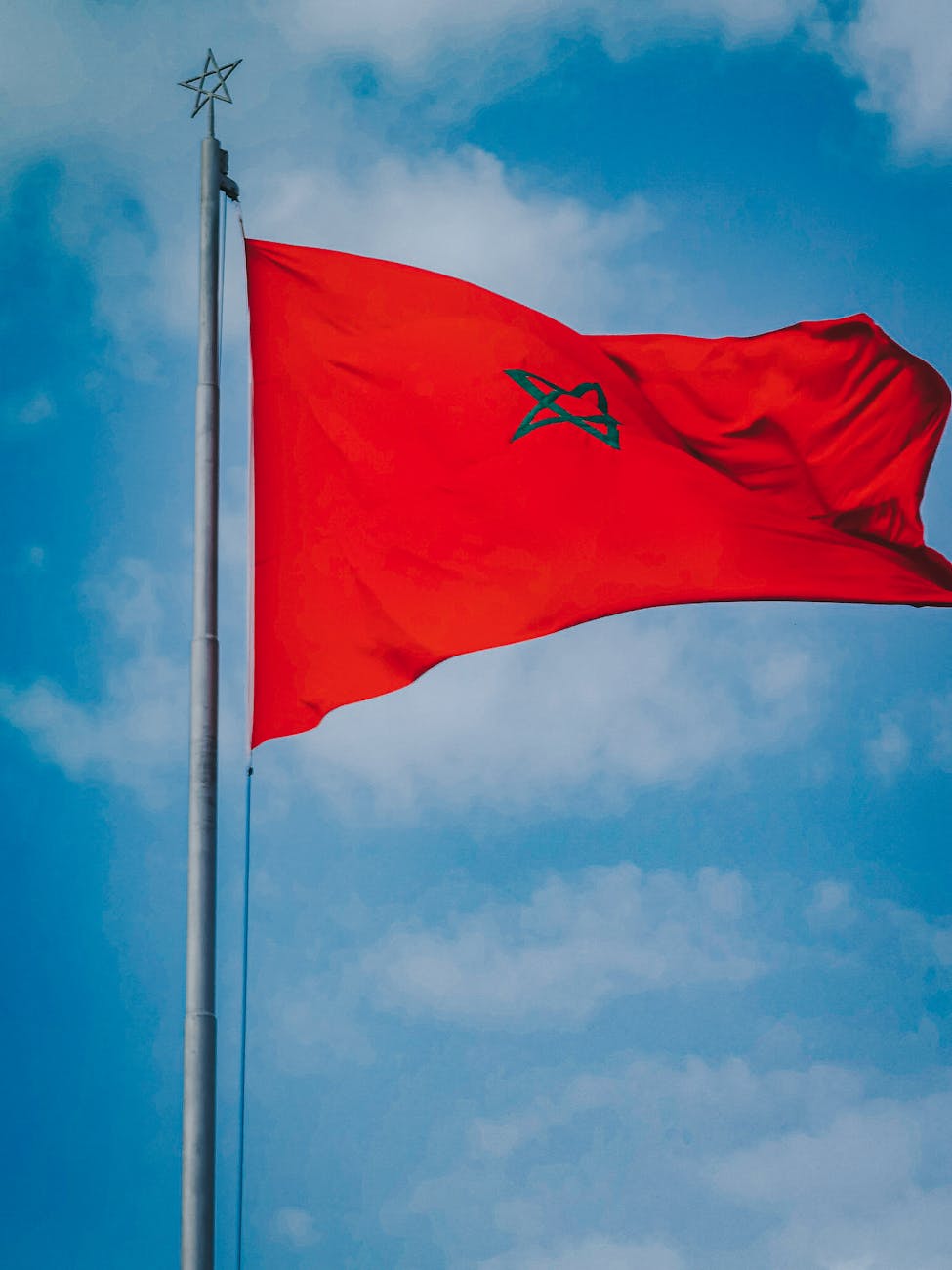 A picture of the Flag of morocco